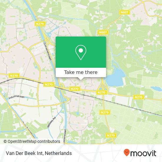 Van Der Beek Int kaart