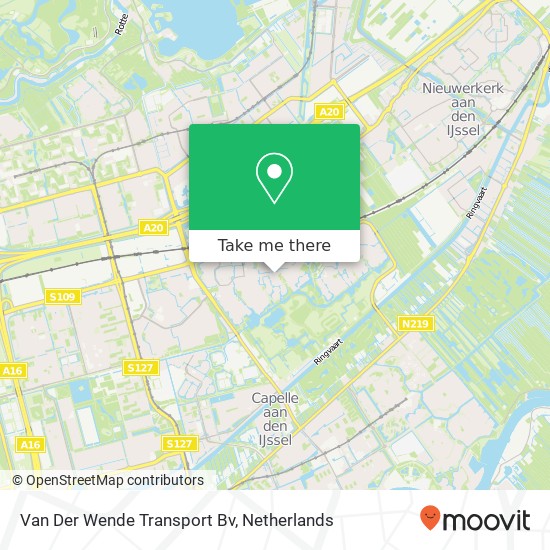 Van Der Wende Transport Bv kaart