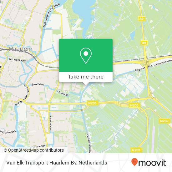 Van Elk Transport Haarlem Bv kaart