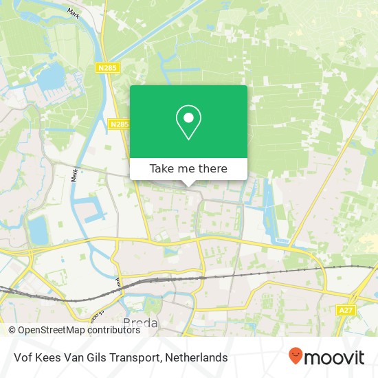 Vof Kees Van Gils Transport kaart