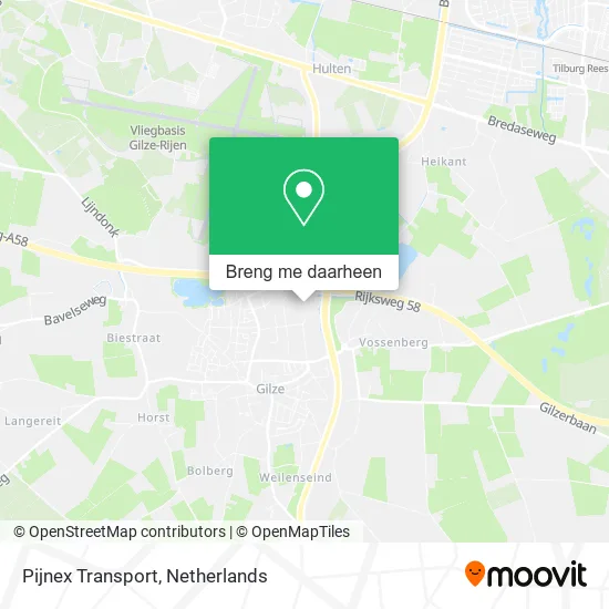 Pijnex Transport kaart