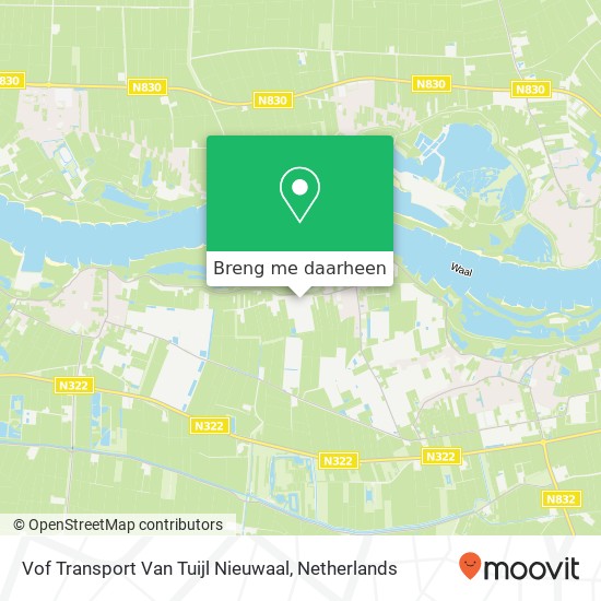 Vof Transport Van Tuijl Nieuwaal kaart