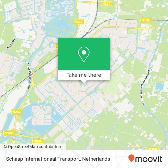 Schaap Internationaal Transport kaart