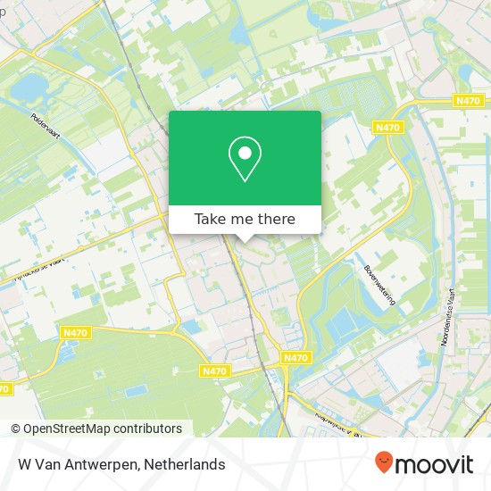 W Van Antwerpen kaart