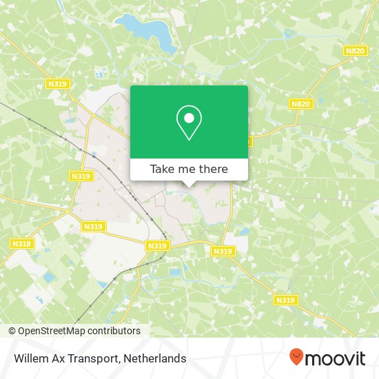 Willem Ax Transport kaart