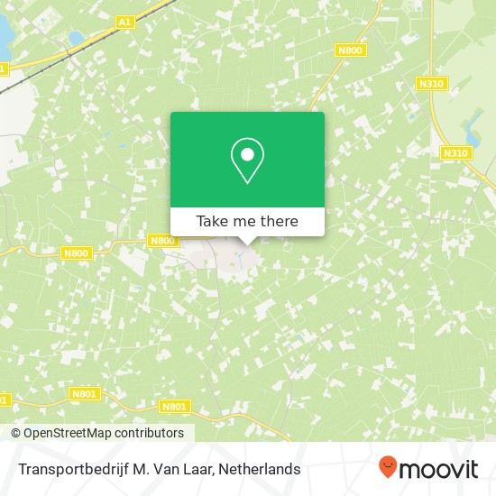 Transportbedrijf M. Van Laar kaart