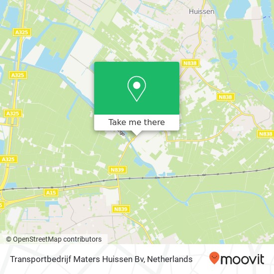 Transportbedrijf Maters Huissen Bv kaart