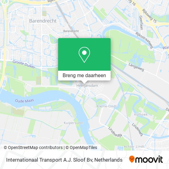 Internationaal Transport A.J. Sloof Bv kaart