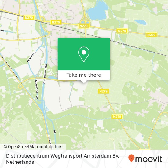 Distributiecentrum Wegtransport Amsterdam Bv kaart