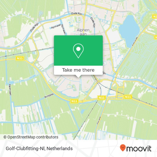 Golf-Clubfitting-Nl kaart