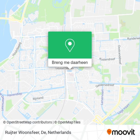 Ruijter Woonsfeer, De kaart