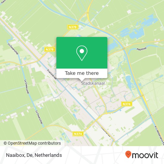 Naaibox, De kaart