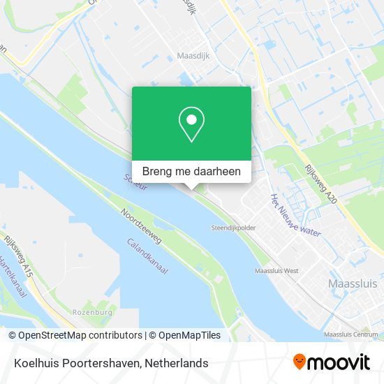 Koelhuis Poortershaven kaart