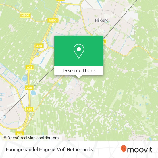 Fouragehandel Hagens Vof kaart