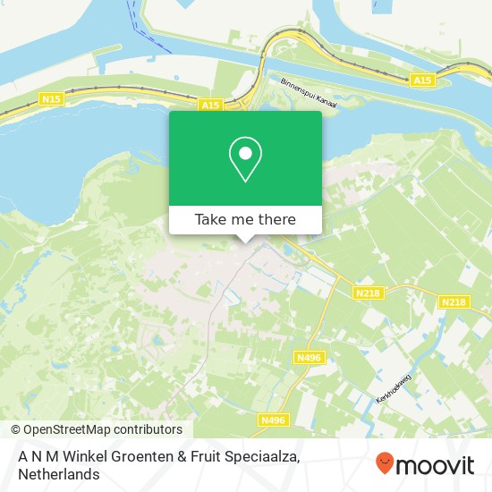 A N M Winkel Groenten & Fruit Speciaalza kaart