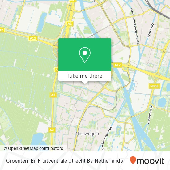 Groenten- En Fruitcentrale Utrecht Bv kaart