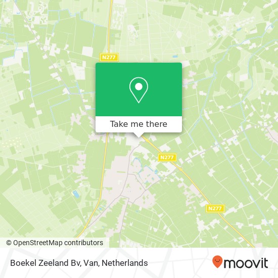 Boekel Zeeland Bv, Van kaart