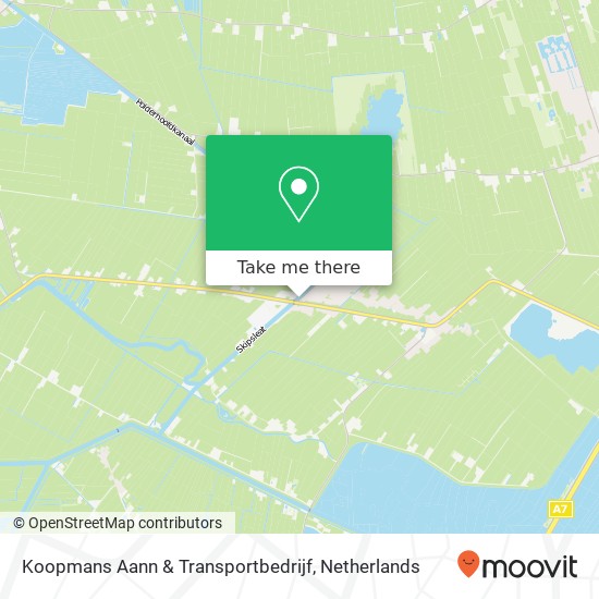 Koopmans Aann & Transportbedrijf kaart