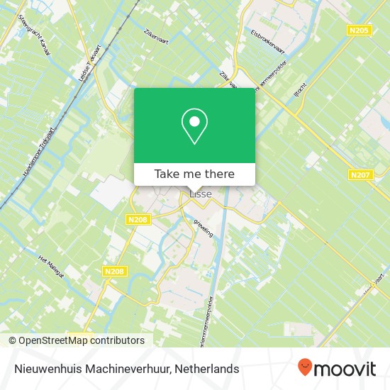 Nieuwenhuis Machineverhuur kaart
