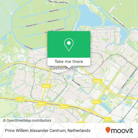 Prins Willem Alexander Centrum kaart