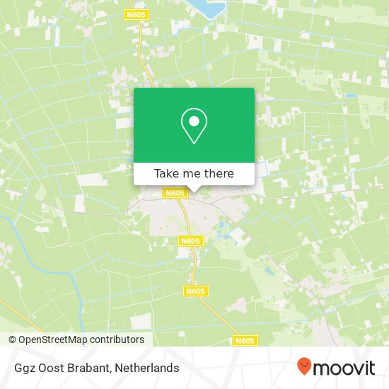 Ggz Oost Brabant kaart