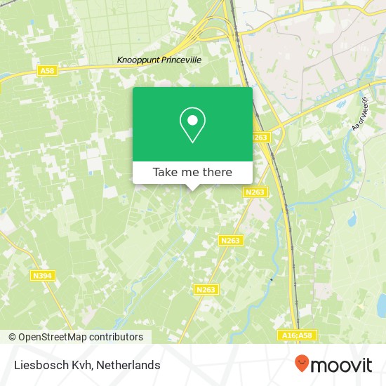Liesbosch Kvh kaart