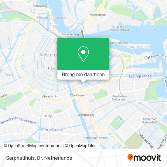 Sarphatihuis, Dr kaart