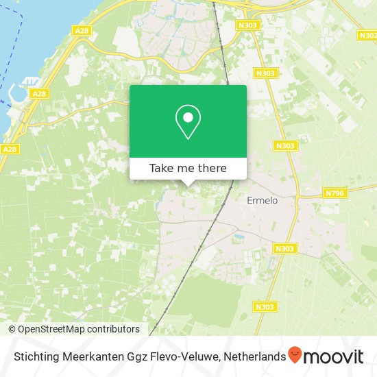 Stichting Meerkanten Ggz Flevo-Veluwe kaart