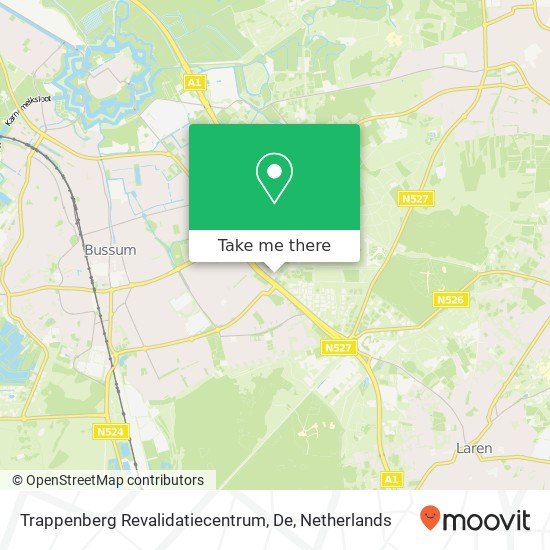 Trappenberg Revalidatiecentrum, De kaart