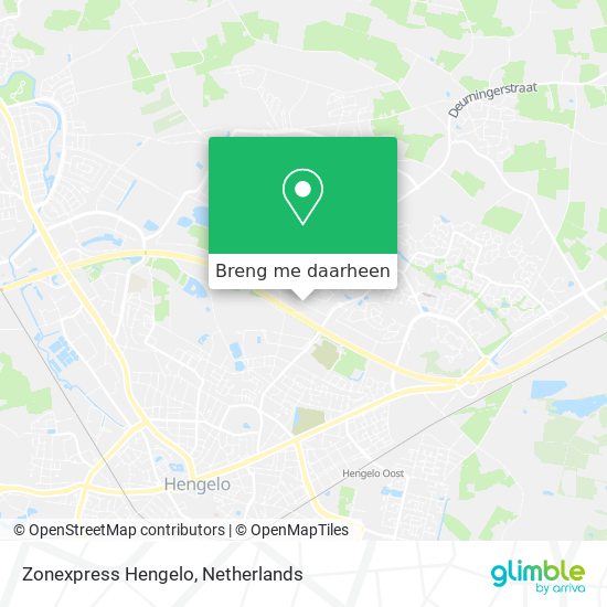 Zonexpress Hengelo kaart