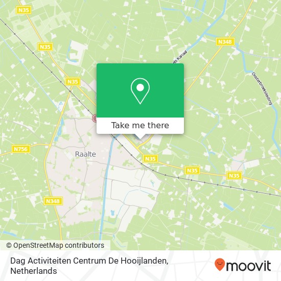 Dag Activiteiten Centrum De Hooijlanden kaart