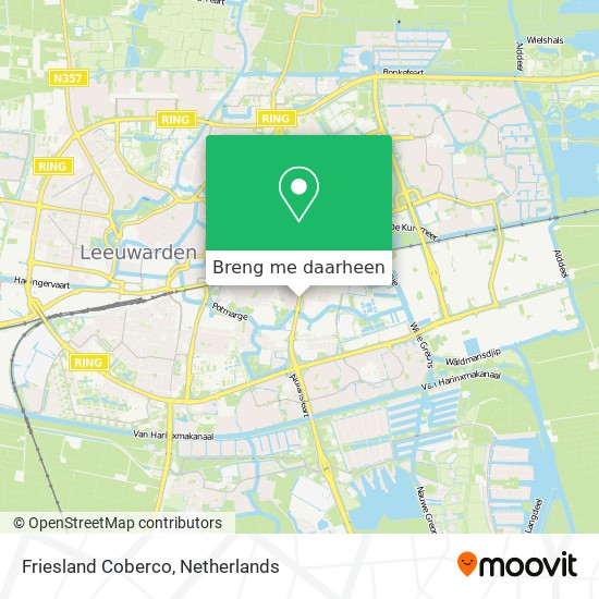 Friesland Coberco kaart