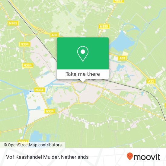 Vof Kaashandel Mulder kaart