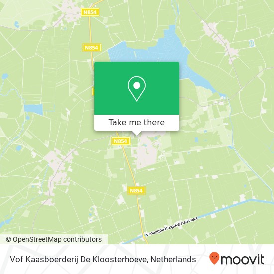 Vof Kaasboerderij De Kloosterhoeve kaart