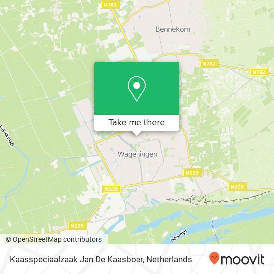 Kaasspeciaalzaak Jan De Kaasboer kaart