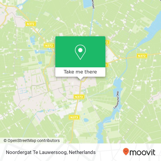 Noordergat Te Lauwersoog kaart