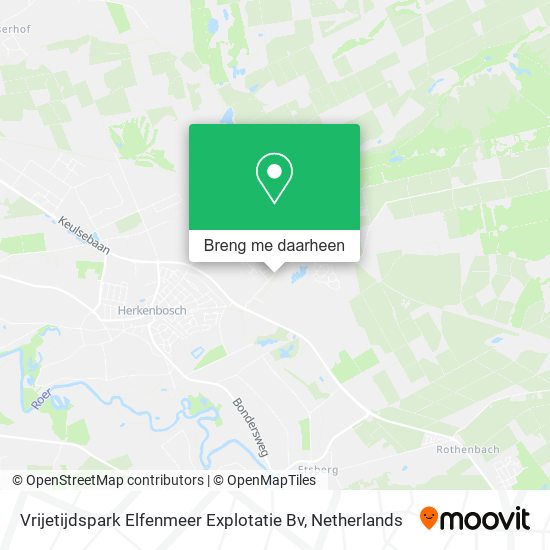 Vrijetijdspark Elfenmeer Explotatie Bv kaart