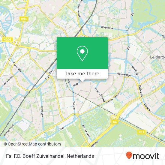 Fa. F.D. Boeff Zuivelhandel kaart