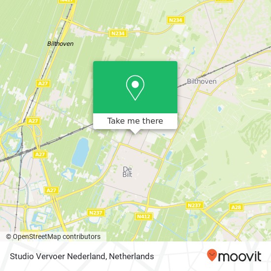 Studio Vervoer Nederland kaart