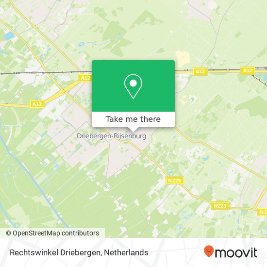 Rechtswinkel Driebergen kaart