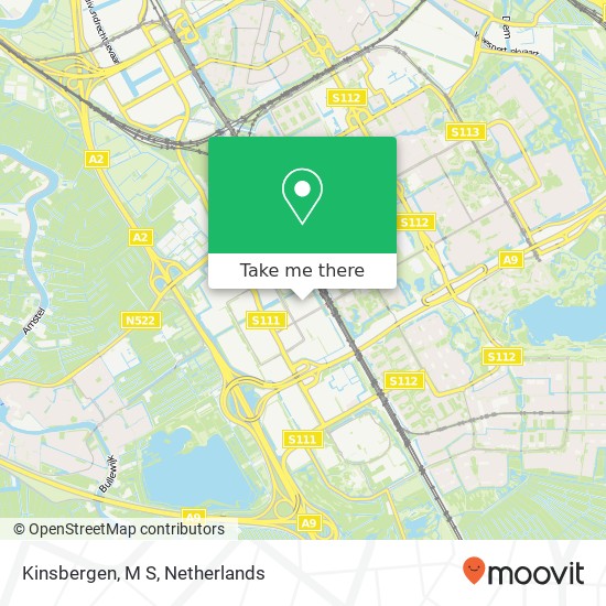 Kinsbergen, M S kaart