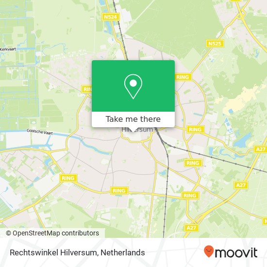Rechtswinkel Hilversum kaart