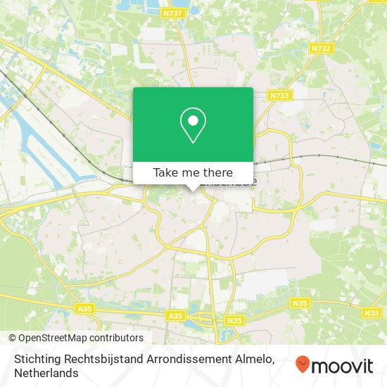 Stichting Rechtsbijstand Arrondissement Almelo kaart