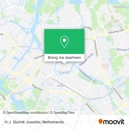 H.J. Slurink Juwelier kaart