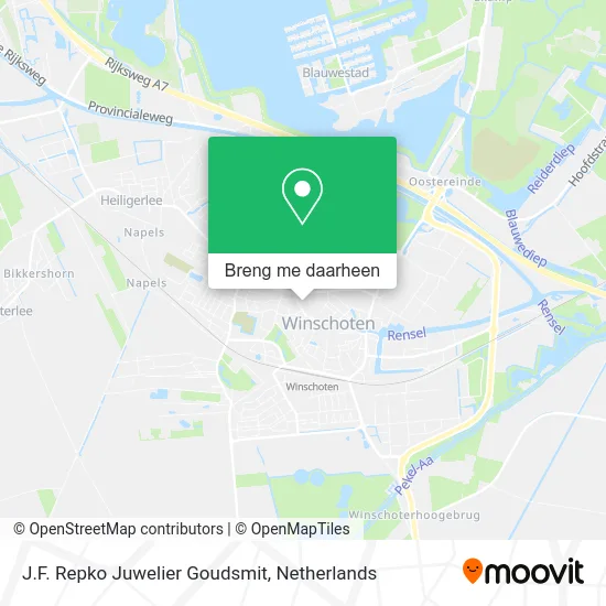 J.F. Repko Juwelier Goudsmit kaart
