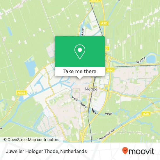 Juwelier Hologer Thode kaart