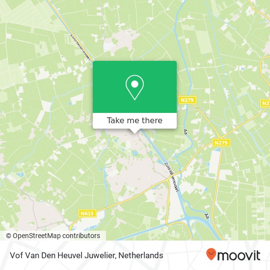 Vof Van Den Heuvel Juwelier kaart