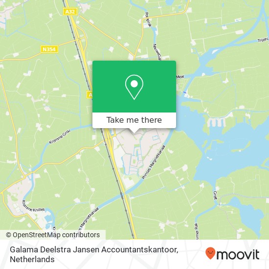 Galama Deelstra Jansen Accountantskantoor kaart