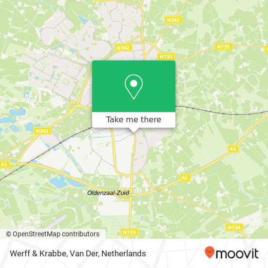 Werff & Krabbe, Van Der kaart