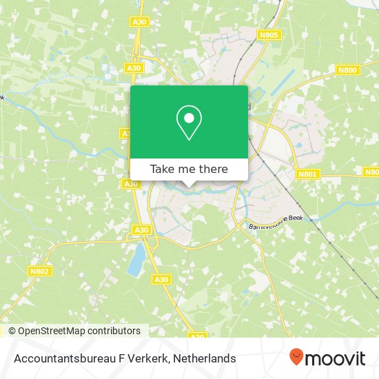 Accountantsbureau F Verkerk kaart